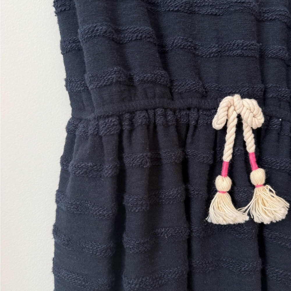 Abercrombie Kids Girls Navy Textured Dress size 15/16 | Stretch Waist Casual - Picture 5 of 7